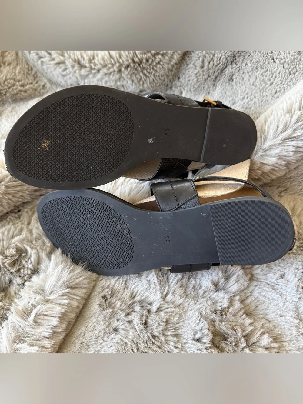 Tory Burch Black Leather Sandals